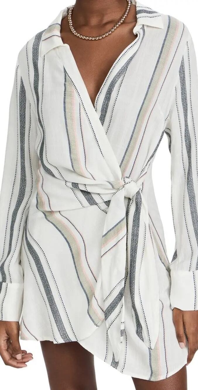 L Space Daydream Tunic Wrap Dress - Isla Vista - Size Medium